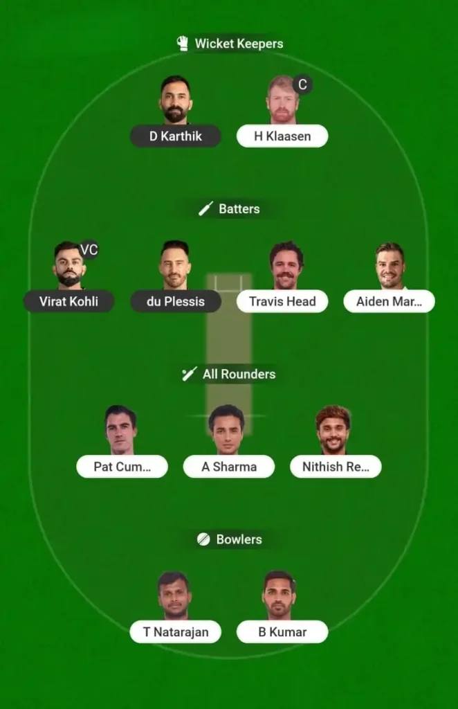 rcb-vs-srh-dream-11-team-prediction